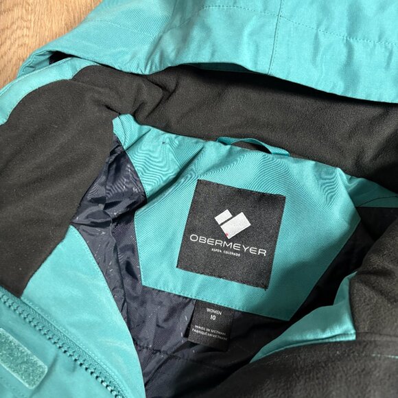 Obermeyer Liberta Insulated Jacket ski snowboard size 10 M aquarius blue womens - Picture 5 of 10